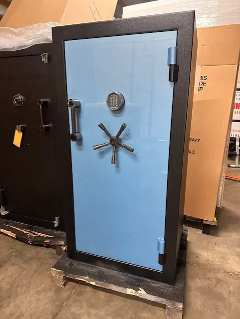 AMSEC BFX 6030 GUN SAFE POWDER BLUE 2-TONE PAINT