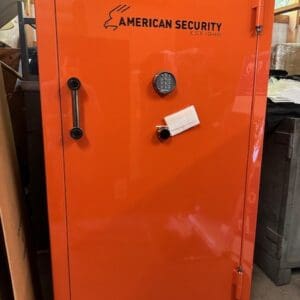 AMSEC GUN SAFE BFX 7240 ALL GLOSS BURNT ORANGE ELOCK