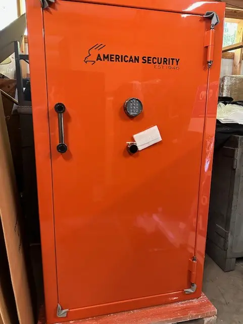 AMSEC GUN SAFE BFX 7240 ALL GLOSS BURNT ORANGE ELOCK